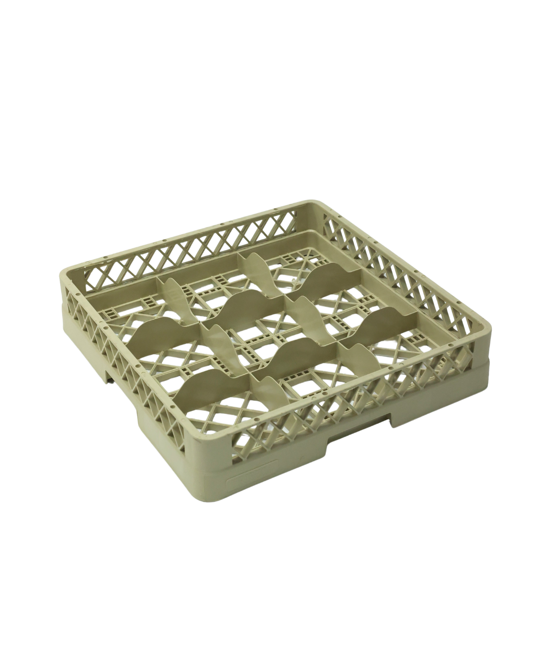 9 Compartment Glass Rack